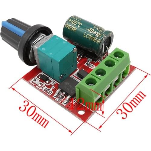 2Pcs/Lot 5A 90W PWM DC Motor Speed Controller Module12V DC-DC 4.5V-35V Adjustable Speed Regulator Control Governor Switch 24V