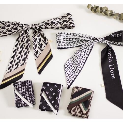 2021 fashion letter FF Spring Summer Women Shawl Scarf New Scarf Female Elegant Retro Printing Small Square Scarf Scarves Lady