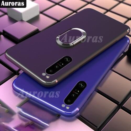 Auroras For Sony Xperia 1 III Case Ultra Thin Back Matte With Magnetic Attraction Ring Cover For Xperia 5 III Soft Case