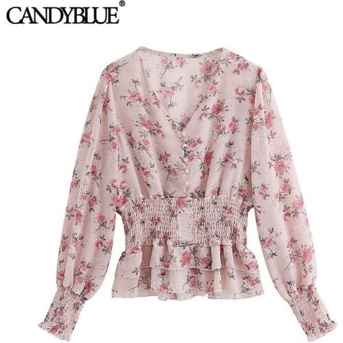 Candyblue Womens Chiffon Shirts