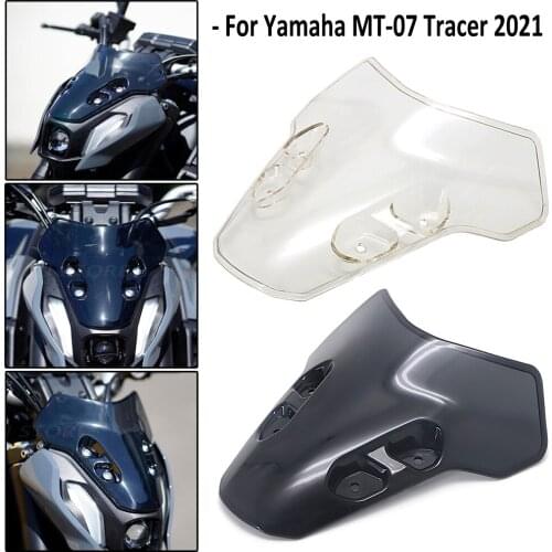 For Yamaha MT07 MT-07 MT 07 Tracer 2021 Windscreen Windshield Deflectors Wind Shield Screen Protector Motorcycle Accessories