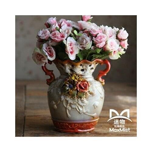 Elegant European Ceramic Vase Home Living Room Table Balcony Garden Windowsill Decoration