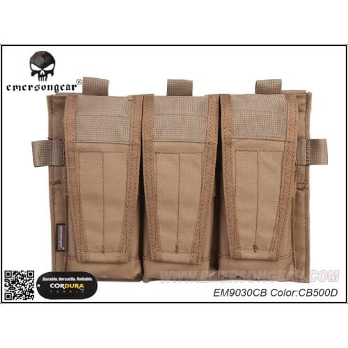 Emersongear Triple Magazine Pouch Only For AVS Vest Combat Molle Vest MAG Pouch Coyote Brown EM9030CB
