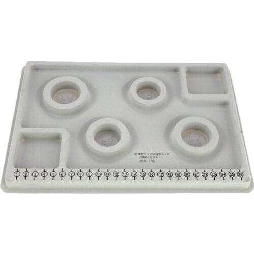 Flocked Bead Board Bracelet Necklace Beading DIY Jewelry Making Accessories Gray Organizer Tray Design Craft Tool New