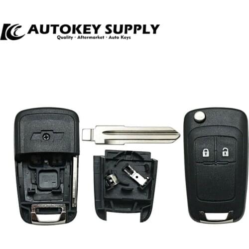 Modified ForChevrolet 2 Button Remote Flip Key With Blade - Right (Higher Quality) AKGMF120