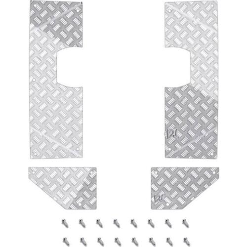 For WPL C14 Metal Rear Trunk Decorative Board Anti-Slip Skid Plate 1/16 RC Car Upgrade Parts Accessories