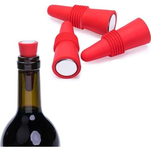 Reusable Wine Saver Vacuum Bottle Stopper Silicone Wine Stoppers Champagne Beverage Bottle Stopper Closures Bar Tools