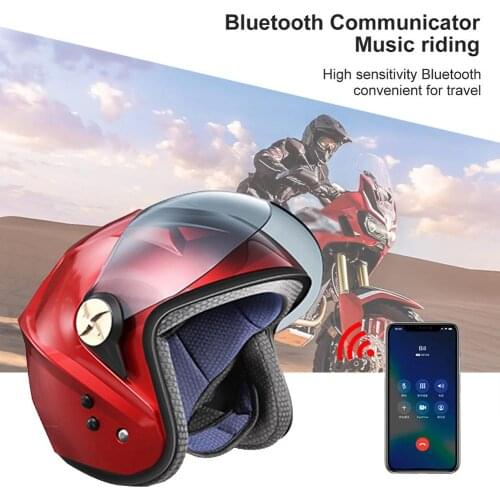 Motorbike Helmet Solar Intelligent Bluetooth Helmet Intercom With Cooling Fan Answer The Phone Helmet Motorcycle Accessories