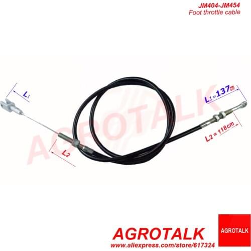 Foot throttle cable for JINMA JM404 / JM454 tractor, Part number