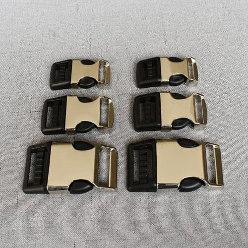 10 Pcs/Lot 15mm/20 mm/25 mm Plastic Release Buckle For Paracord Bracelet Dog Cat Collar Sewing Diy Accessories Seat Belt Buckle