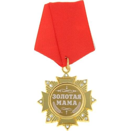 Happy Mothers Day gift. Custom Logo Embroidered women Badges party supplies Fashion Order of the "Golden Mama"