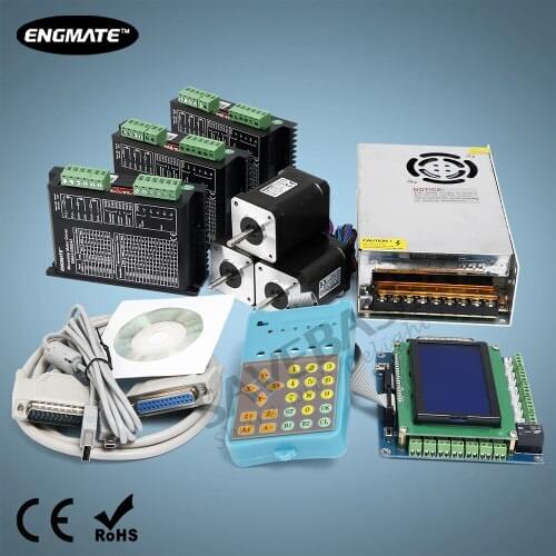 Pro ENGMATE 3 Axis CNC Kit Nema17 97oz-in Stepper Motor 1.0A-4.2A Stepper Driver