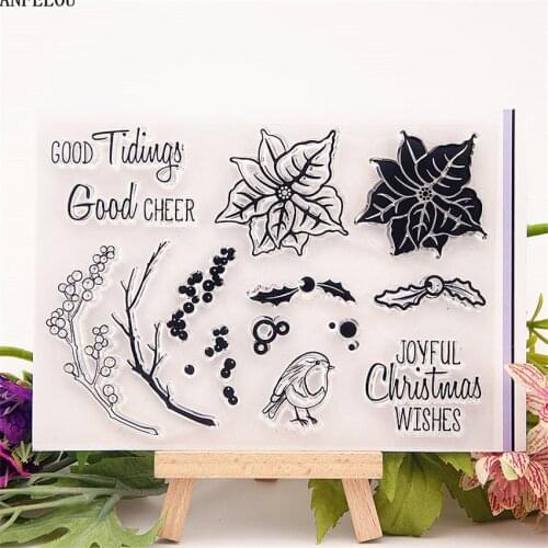 PANFELOU Fat leaves Transparent Silicone Rubber Clear Stamps cartoon for Scrapbooking/DIY Easter wedding album