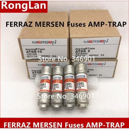 [SA]Import FERRAZ MERSEN Fuses AMP-TRAP ATDR15 ATDR20 ATDR25 ATDR30 ATDR7-1/2 ATDR2-1/2 ATDR1/2 600V 10PCS