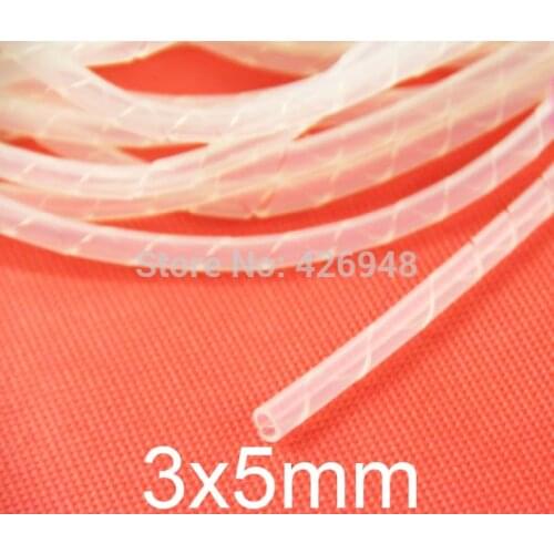 3mm ID 5mm OD Silicone rubber winding tube,FE Twister hose,optical fiber Conduit Sleeve protection protective casing pipe
