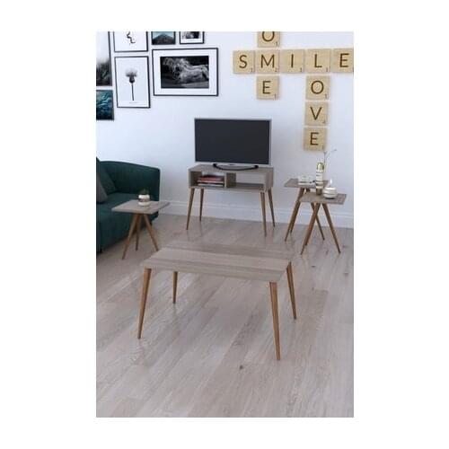 Modern Tv Stand, 3'lü Zigon Coffee table and Coffee table in the Middle-Kordoba coffe table table bassee
