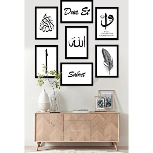 Frame Looking Mdf Table Set 60x60 cm 7 Piece Creative Home Decor 2021 Summer Fashion