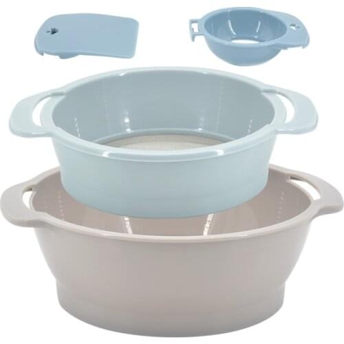 High Quality Mesh Flour Sifter Mechanical Baking Icing Sugar Shaker Sieve Cup Shape Bakeware Baking Pastry Tools Kitchen Tools