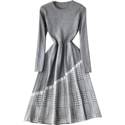 YIZZHOY Fashionable Knitted Dresses