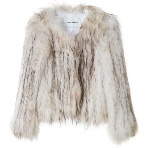 Knitted Fur Coat Women Long Stripe Coat With Collar For Ladies Real Fur Coat Fox Female Clothes Autumn Warm Luxury Overcoat 2020