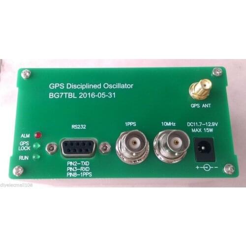 1pcs 10MHZ OUTPUT SINE WAVE GPS DISCiPLINED CLOCK GPSDO + Antenna + power supply