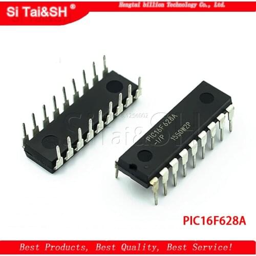 1pcs/lot PIC16F628A-I/P PIC16F628AIP PIC16F628A 16F628A DIP18 1pcs/lot