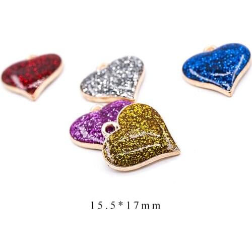 10pcs/Lot Flower 15.7*17mm Diy Handmade Oil Enamel Charms Design for Jewelry Making Earring Bracelet or Necklace