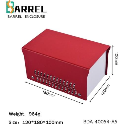 180*120*100mm Iron electronic project box housing DIY instrument speaker case desktop junction outlet switch control enclosure