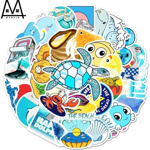 3 Sets = 150PCS Marine Life Fashion Graffiti Stickers Water Cup Luggage Computer Scooter Stickers