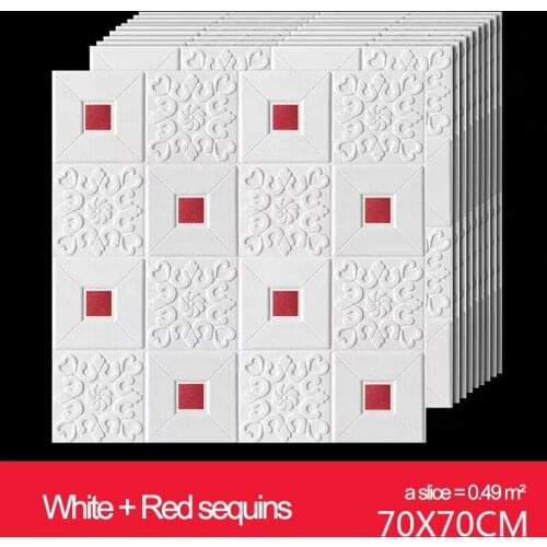 3D Wall Stickers Brick Bedroom Living Room Home Decor Waterproof Self-adhesive Wallpaper Kids Kitchen Bathroom TV Backdrop