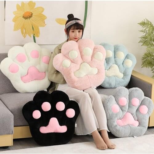 50-70cm Cartoon Cute Cat Paw Cushion Plush Toys Stuffed Lovely Animals Dolls Pillow Decorations For Kids Girls Birthday Gifts