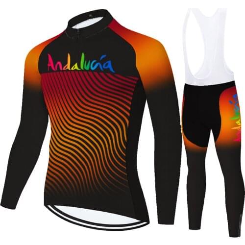 Andalucia Summer Spirng Uniforme Maglia Uomo Pantalon Jersey Conjunto Tricota Masculino Ropa Ciclismo Hombre Maillot Ciclismo