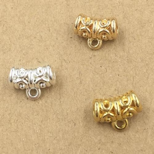 Retro Bail Beads Pendant Clip Clasp Connectors for Bracelet Necklace Jewelry Accessories DIY Findings European Charms Making