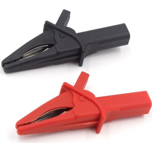 CDEK HT18A 2pcs Large Dolphin/Gator for Oscilloscope Red + Black Oscilloscope Accessory