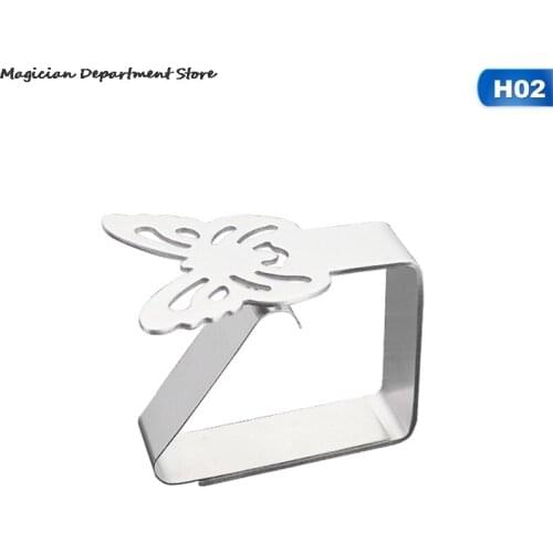 1 Piece Butterfly Table Side Clip Stainless Steel Tablecloth Dinner Finishing Clip Hotel Household Clip Kitchen Accessories New