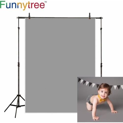Funnytree photography backdrops light gray Solid color baby birthday newborn fond studio photo background photophone wall-paper