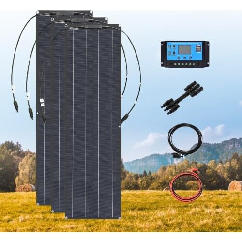 50W 100W 150W 12v Flexible Solar Panel Monocrystalline Silicon Solar Panel For Boat Car Motorhome Yacht 12v Battery Charger (50)