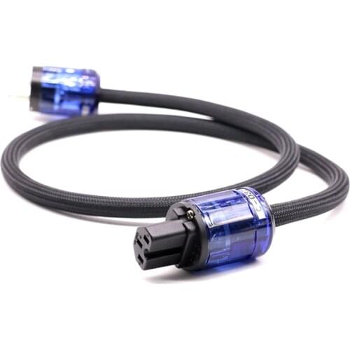 HIFI PL-1500 Pure Copper + Silver Plated US Power Cable for AMP CD Player Audio