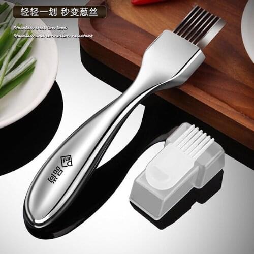 Stainless steel onion cutter artifact onion shredder cutter onion shredder shredder kitchen multifunctional gadgets grater