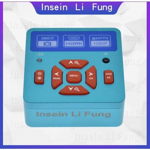 28MP 1080P 60fps HDMI USB Digital Industry Video HD Microscope Camera Set TF Card Video Recorder Mobile Phone PCB Repair