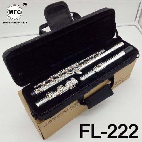 Music Fancier Club Intermediate Standards Flute FL-222 Student Flutes Silver Plated 16 17 Holes Closed Open Hole With Case