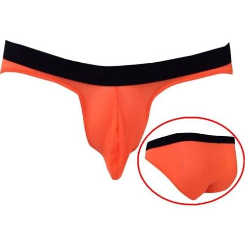 2017 New mens low-waist briefs Lycra no trace sexy gay men underwear u convex design gay underpants men wholesale