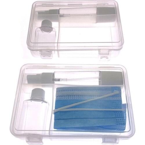 Portable Mask Storage Box Lightweight Mask Sanitizer Spray Bottle Case Dustproof Moisture Proof Box for Car Study Room Bathroom