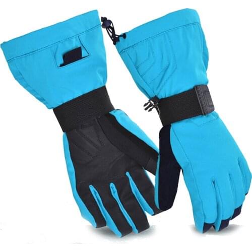Sale 7-15 old kids Men women Thickened Ski Gloves With Protective Board, Wind Proof and Waterproof Gloves child women gril