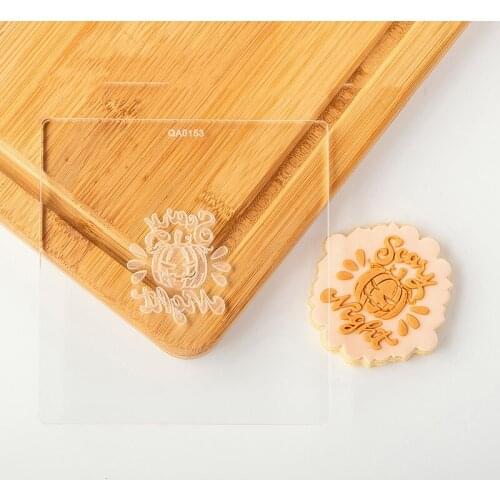 Cake Happy Halloween Embossed Mold Biscuit Cookie Mould Cutter Halloween Party Fondant Stamp Embosser Cake Sugarcraft Mold