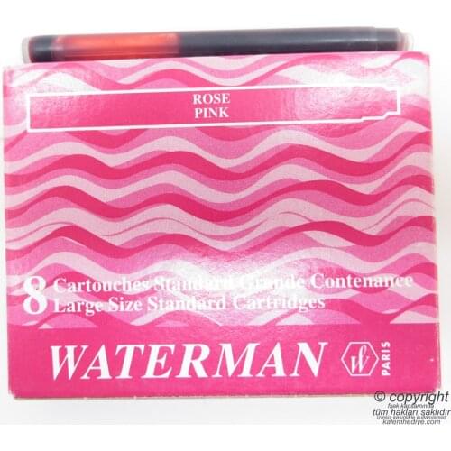 Waterman Pink Fountain Pen Cartridge 8'li