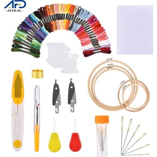 Embroidery Pen Punch Needle Kit Thread Punch Stitching Knitting Kit Embroidery Threads Cross Stitch DIY Sewing Accessories Tool