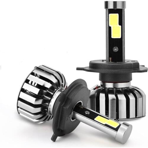 Led H4 Headlights Aluminum HB2 9003 Lamps for Front Lights 12V 6000K Auto Led Lights 8000LM White Fog Bulbs Led Headlight