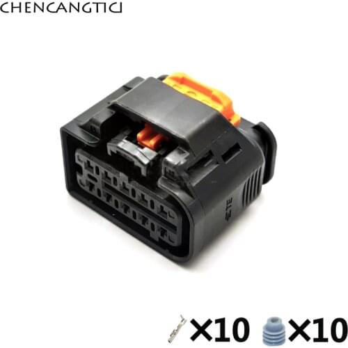 1 Set 10 Pin 1801600-1 Tyco 1.2 MM Automotive Waterproof Headlight Connector Plug For Peugeot 301 Special 2008