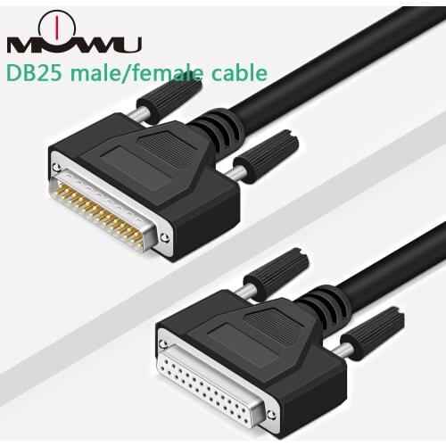 MOWU 25 Pin DB25 Parallel 25-Pin Male To Male Male To Female Female To Female LPT Printer Cable Connector 1.5M 3M